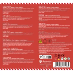 ACCENTRA CALENDARIO DELL'AVVENTO HELLO WINTER. SCATOLA CON LED 33,5x5x 56,7 CM