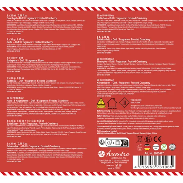 ACCENTRA CALENDARIO DELL'AVVENTO HELLO WINTER. SCATOLA CON LED 33,5x5x 56,7 CM