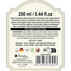 ACCENTRA GEL BAGNODOCCIA AL VINO ROSSO PROFUMAZIONE UVA 250 ML