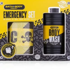 ACCENTRA MEN TOOLKIT CONFEZIONE DA BAGNO UOMO; BAGNOSCHIUMA 400 ML, 1 ROTOLO CARTA IGIENICA. PROFUMAZIONE SANDALO E MUSCHIO
