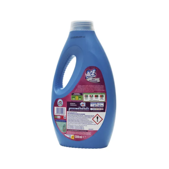 ACE DETERSIVO LIQUIDO BUCATO LAVATRICE ELISIR DI LAVANDA 27 LAVAGGI 1350 ML