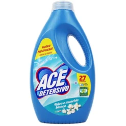 ACE DETERSIVO LIQUIDO LAVATRICE TALCO e MUSCHIO BIANCO 27 LAVAGGI