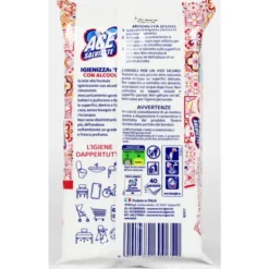 ACE SALVIETTE IGIENIZZANTI CON ALCOOL SENZA CANDEGGINA 40 PZ