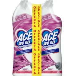 ACE WC GEL CANDEGGINA CON SISTEMA MULTIGETTO PACCO DOPPIO 2 PEZZI DA 750 ML