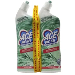 ACE WC GEL DISINCROSTANTE CON SISTEMA MULTIGETTO PACCO DOPPIO 2 PEZZI DA 750 ML