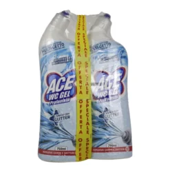 ACE WC PROFUMATO FRESCHEZZA MEDITERRANEA GLITTERATO CON SISTEMA MULTIGETTO PACCO DOPPIO 2 PEZZI DA 750 ML