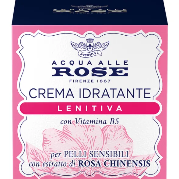 ACQUA ALLE ROSE CREMA IDRATANTE LENITIVA CON VITAMINA B5 PELLI SENSIBILI CON ESTRATTO DI ROSA CHINENSIS 50 ML