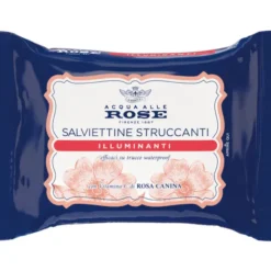 ACQUA ALLE ROSE 20 SALVIETTE STRUCCANTI ILLUMINANTI CON VITAMINA C DI ROSA CANINA
