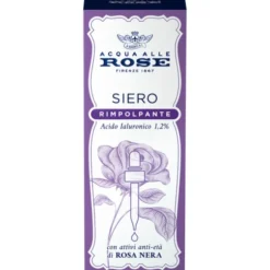 ACQUA ALLE ROSE SIERO RIMPOLPANTE CON ACIDO IALURONICO 1,2% CON ATTIVI ANTIETA' DI ROSA NERA 30 ML