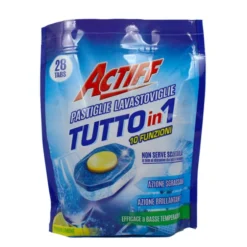 ACTIFF DETERSIVO LAVASTOVIGLIE PASTIGLIE TUTTO IN 1 PROFUMO LIMONE 28 TABS