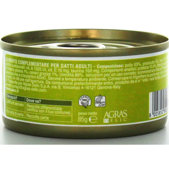 ADOC CAT POLLO CON PROSCIUTTO 85GR