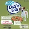 ADOC DAY BY DAY DOG PER CANI DI TAGLIA PICCOLA CON VITELLO E ORTAGGI BUSTE 8x100 GRAMMI