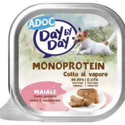 ADOC DOG DAY by DAY MAIALE MONOPROTEIN COTTO AL VAPORE VASCHETTA 100 grammi