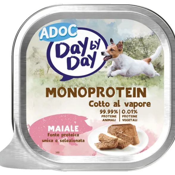 ADOC DOG DAY by DAY MAIALE MONOPROTEIN COTTO AL VAPORE VASCHETTA 100 grammi