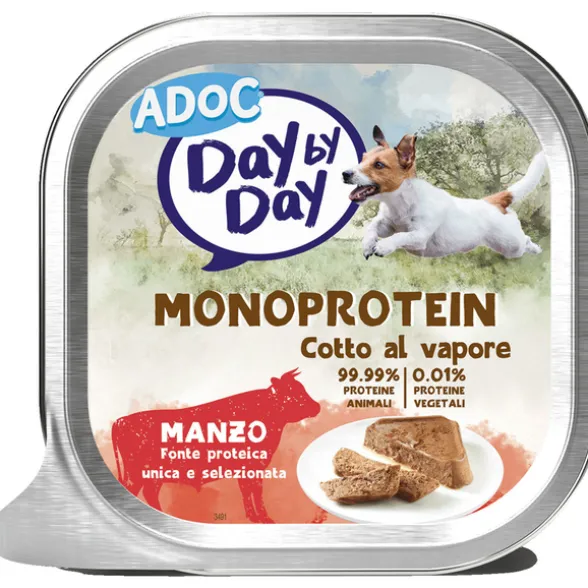 ADOC DOG DAY by DAY MANZO MONOPROTEIN COTTO AL VAPORE VASCHETTA 100 grammi