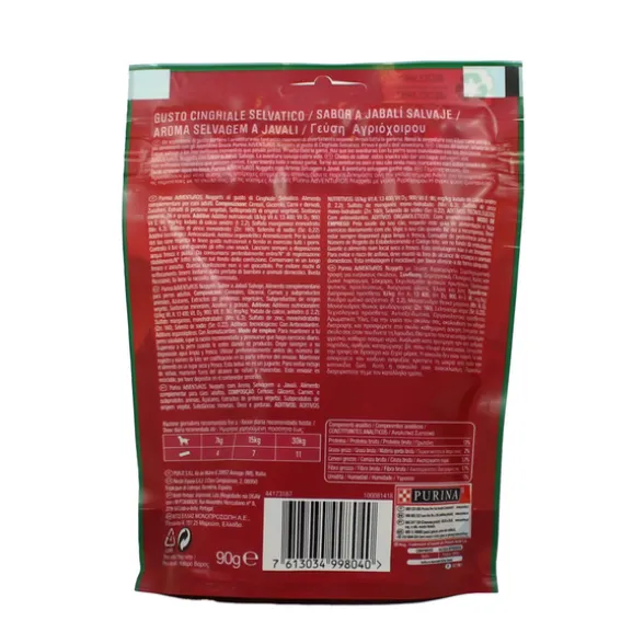 ADVENTUROS CANE SNACK NUGGETS AL CINGHIALE BUSTA 90 grammi