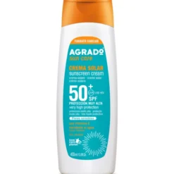 AGRADO SOLAR CREMA SPF50+ PELLI SENSIBILI CON VITMINA E RESISTENTE ALL'ACQUA 400 ML