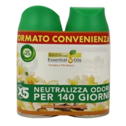 AIRWICK FRESHMATIC SPRAY AUTOMATICO RICARICA BIPACCO 2x250 ML VANIGLIA & THE BIANCO