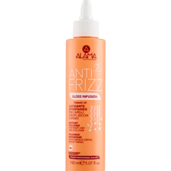 ALAMA ANTI FRIZZ GLOSS INFUSION LUCIDANTE STANTANEO CAPELLI CRESPI e SPENTI 150 ML