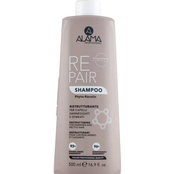 ALAMA REPAIR SHAMPOO RISTRUTTURANTE PER CAPELLI DANNEGGIATI E SFIBRATI 500 ML