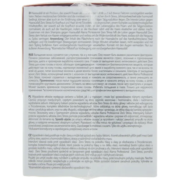 ALAMA ZERO STRESS INTENSIVE LOTION ANTI CADUTA 12 FIALE
