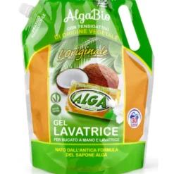 ALGA BIO L'ORIGINALE GEL LIQUIDO PER BUCATO A MANO E LAVATRICE ALL'OLIO DI COCCO BUSTA 30 LAVAGGI 1500 ML