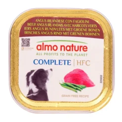 ALMO NATURE COMPLETE HFC CANE VASCHETTA ANGUS IRLANDESE CON FAGIOLINI 85 GRAMMI