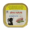 ALMO NATURE COMPLETE HFC CANE VASCHETTA POLLO FREE RANGE CON ZUCCHINE 85 GRAMMI