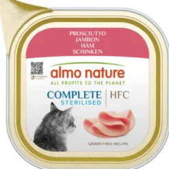 ALMO NATURE COMPLETE STERILISED PROSCIUTTO VASCHETTA 85 grammi