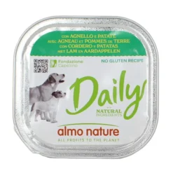 ALMO NATURE DAILY CANE AGNELLOePATATE VASCHETTA 300 Grammi