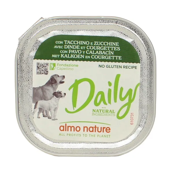 ALMO NATURE DAILY CANE TACCHINOeZUCCHINE VASCHETTA 100 Grammi