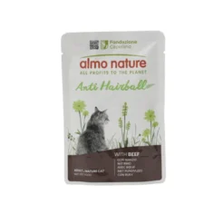 ALMO NATURE GATTOANTI HAIRBALL BUSTA CON MANZO 70 grammi
