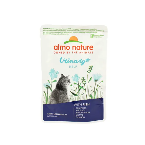 ALMO NATURE GATTO HOLISTIC URINARY HELP BUSTA CON PESCE 70 grammi