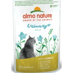 ALMO NATURE GATTO URINARY HELP CON TACCHINO BUSTA 70 grammi
