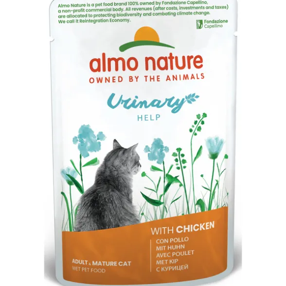 ALMO NATURE GATTO URINARY HELP CON POLLO BUSTA 70 grammi