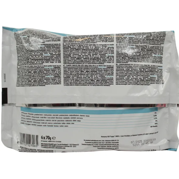ALMO NATURE HOLISTIC URINARY GATTO 6 BUSTE DA 70 grammi - 3 PESCE, 3 POLLO