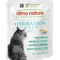 ALMO NATURE HYDRATION HELP HFC GATTO BRODO DI TONNO BUSTA 50 grammi