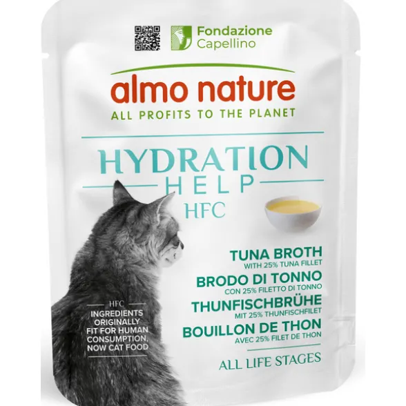 ALMO NATURE HYDRATION HELP HFC GATTO BRODO DI TONNO BUSTA 50 grammi