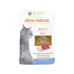 ALMO NATURE JELLY HFC GATTO BUSTA TONNO CON SOGLIOLA 55 GRAMMI