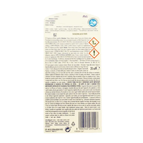 AMBIPUR ELETTRICO RICARICA LIQUIDA ORO e FIORI DI VANIGLIA 20 ML