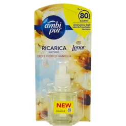 AMBIPUR ELETTRICO RICARICA LIQUIDA ORO e FIORI DI VANIGLIA 20 ML