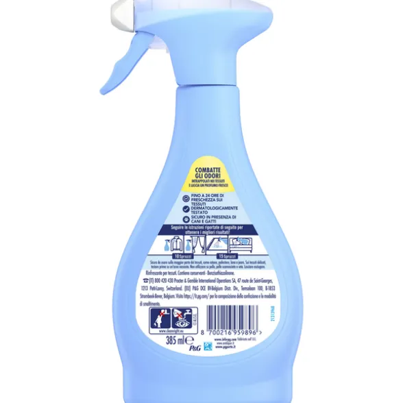 AMBIPUR PROFUMATORE PER TESSUTI COMBATTE GLI ODORI E RIFRESCA FIORITURA DI PORTOFINO TRIGGER 385 ML
