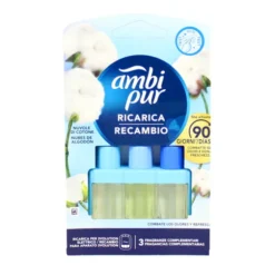 AMBIPUR 3 VOLUTION RICARICA NUVOLE DI COTONE 3 FRAGRANZE COMPLEMENTARI 20 ML DURATA FINO A 90 GIORNI