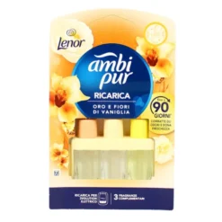 AMBIPUR 3 VOLUTION RICARICA ORO E FIORI DI VANIGLIA 20 ML DURATA FONO A 90 GIORNI