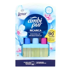 AMBIPUR 3 VOLUTION RICARICA RISVEGLIO PREIMAVERILE 3 FRAGRANZE COMPLEMENTARI 20 ML DURATA FINO A 90 GIORNI