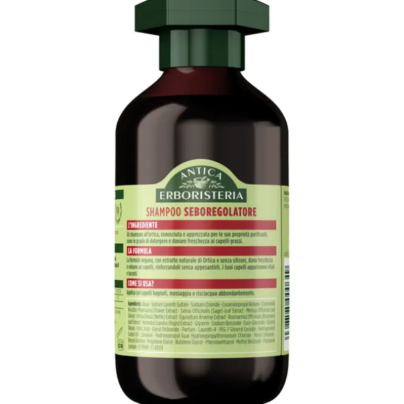 ANTICA ERBORISTERIA SHAMPOO SEBOREGOLATORE ORTICA CAPELLI GRASSI 250 ML CON ESSENZE DI ORIGINE NATURALE
