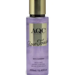 AQC FRAGRANCES BODY MIST GLOW TOUCH WHIT SHIMMER PURPLE 250 ML