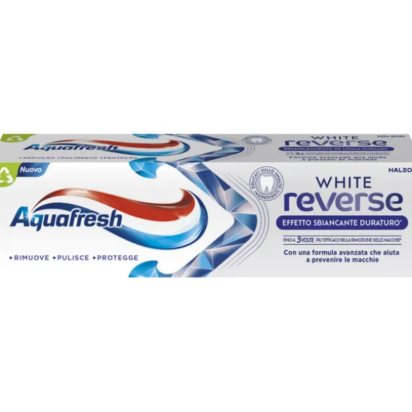AQUAFRESH DENTIFRICIOWHITE REVERSE EFFETTO SBIANCANTE 75 ML