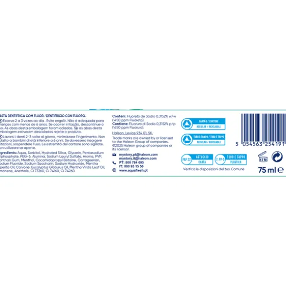 AQUAFRESH DENTIFRICIO WHITE REVERSE PULIZIA PROFONDA 75 ML