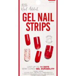 ARDELL GEL NAIL STRIPS SMALTO GEL ADESIVO APPLICAZIONE CON LAMPADA HEARTFELT